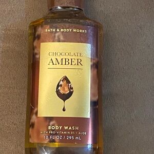 Bath & Body Works Chocolate Amber Body Wash - Warm Brown